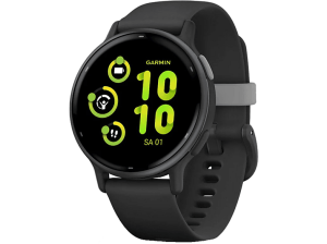 Reloj deportivo - Garmin Vívoactive® 5, Negro, 20 mm, 4GB, 1.2" AMOLED, Autonomía hasta 11 días