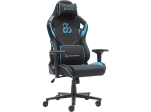 Silla gaming - Newskill Takamikura V2, 4D, Hasta 136 kg, Cojín cervical y lumbar, Reposabrazos Azul