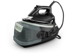 Centro de planchado - Rowenta Eco Steam Pro DG9621, 2800 W, 7.8 bar, 140 g/min, Golpe Vapor 500 1.3 L, Suela Microsteam 400 HD 3D Laser, Verde