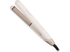 Plancha de pelo - Remington Shea Soft S4740, Revestimiento cerámica, Temperatura digital máx 230 °C, Beige