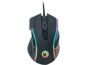 Ratón gaming - Nacon PCGM-420, Con cable, USB, 800 a 12000 DPI, 10 botones, LED RGB, Multicolor