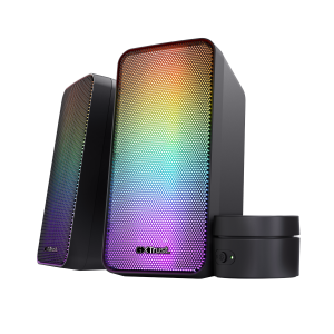 Trust Gxt 611 Wezz - 2.0 Gamingspeakers Pulserende Rgb-verlichting Zwart Inclusief Losse Volumebediening