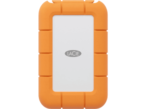 Disco duro SSD externo 1TB - Lacie Rugged Mini, 1TB, USB-C, 2.5", Naranja