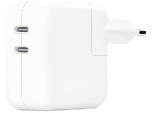 Apple Cargador y Adaptador de Corriente, Dual, USB-C 35 W, Blanco