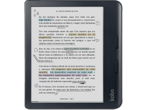 eBook - Kobo Libra Colour, 7" E Ink Kaleido 3, 32 GB, FastGLR, IPX8, Pantalla color, Negro