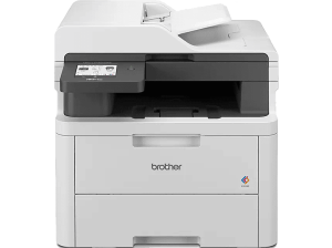 Impresora multifunción láser - Brother MFC-L3740CDWE, Impresión doble cara, Color, WiFi, Fax, Blanco