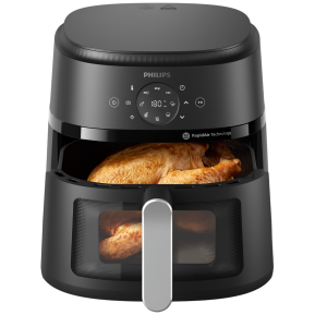 Philips Airfryer 2000-serie - Na231/00 Kijkvenster Rapidair Plus 62 L Tot 5 Personen Hetelucht Friteuse Zwart