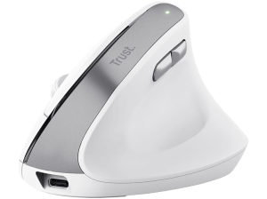 Ratón inalámbrico - Trust Bayo II, Inalámbrico, 2400 ppp, Ergonómico, Blanco
