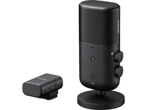 REACONDICIONADO Seminuevo Muy bueno Micrófono - Sony ECM-S1, Inalámbrico con Noise Cancelling (Cancelación de ruido), Para Streaming, Podcast..
