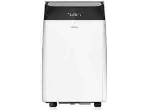 Aire acondicionado portátil - Daitsu APD-12FCX, 3009 fg/h, Velocidad de Ventilador Ajustable, 390 m³, 65 dB (A), Blanco y Negro