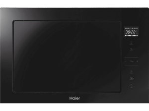 Microondas con grill integrable - Haier Series 2&4; H38MWID4ID27N, 900W, 6 niveles, 28 l, Negro