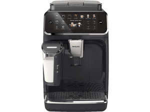 Cafetera superautomática - Philips EP4441/50, LatteGo, Silent Brew, 12 Bebidas, 15 bar, AquaClean, Molinillo Cerámico, Aroma Extract, Negro