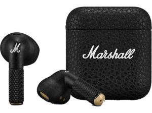 Auriculares True Wireless - Marshall Minor IV, +30h, Estuche de Carga, Black