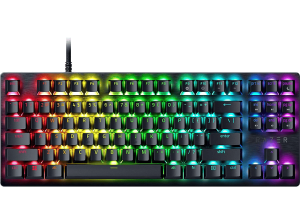 Teclado gaming - Razer â€ŽHuntsman V3 X Tenkeyless (Purple Switch), Por Cable, Retroiluminado, Teclas Programables, Negro