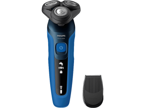 Afeitadora - Philips S5000 S5466/17, eléctrica, Seco y Mojado, Sensor barba, Soporte de carga, Cortapatillas