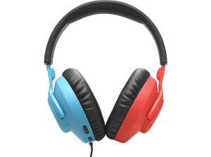Auriculares gaming - JBL Quantum 100N, Circumaurales, Diadema con cable, Micrófono, Rojo y azul