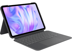 Funda con teclado - Logitech Combo Touch iPad Pro 11″, Retroiluminación, Accesos directos, Teclado extraíble, 4 modos de uso, Trackpad, Negro
