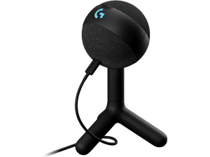 Micrófono - Logitech G Yeti Orb, Gaming, RGB Lightsync, Personalizable, USB, Windows-Mac, Cápsula de micrófono condensador, Negro