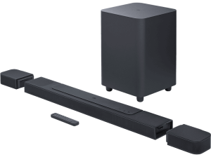 REACONDICIONADO Seminuevo Excelente Barra de sonido - JBL Bar 1000, Bluetooth, Subwoofer inalámbrico, 880 W, Altavoces envolventes desmontables, Wifi