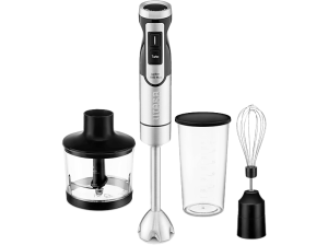 Batidora de mano - Ufesa Jupiter 1500 Max, W, Velocidad variable, 4 cuchillas, Inox
