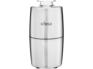 Molinillo de café - Ufesa MC0470, 200 W, Capacidad 70 g, Acero inoxidable, Inox