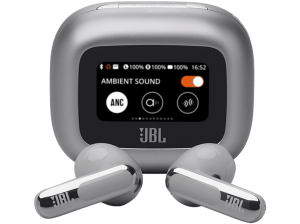 Auriculares True Wireless - JBL Live Flex 3, 50 h Autonomía, Conexión Multipunto, IP54, Cancelación de ruido, Sonido Espacial, Silver