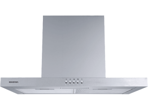 Campana decorativa - Infiniton CMPT-TSH6B40, 3 Niveles de Ventilador, 400m³/h, Ancho 60 cm, T-Invertida, 2 Luces LED, Acero Inoxidable