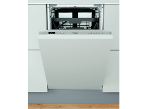 Lavavajillas integrable - Whirlpool WSIC 3M27 C, 10 servicios, 5 programas, 44.8 cm de ancho, FlexiSpace, Tecnología 6th SENSE, Sin panelar