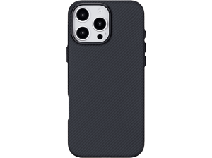 Funda móvil - ISY ISC 3745, Compatible con iPhone 16 Pro Max, Resistente a golpes, Negro Carbón