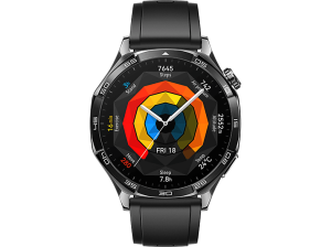 Smartwatch - Huawei Watch GT5 46 mm, Llamadas BT, Respuesta con teclado, 14 días de batería, Compatible iOS/Andorid, Correa Fluoroelastómero Negro