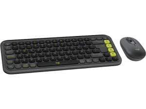 Pack Teclado + Ratón - Logitech Pop Icon, Inalámbrico, Bluetooth, Easy-Switch hasta 3 dispositivos, Teclas y botones personalizables, PC-Mac, Negro