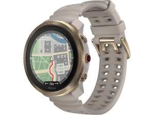 Reloj deportivo - Polar Vantage M3, 130 – 190 mm, 1.28", Autonomía de 7 días, Greige/Gold