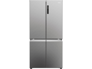 Frigorífico americano - Haier Cube 90 Series 5 HCR5919ENMP, No Frost, 190 cm, 528 l, My Zone, Antibacterias, Inox Platino