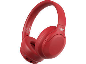 REACONDICIONADO Seminuevo Muy bueno Auriculares inalámbricos - Vieta Pro Motion, Circumaurales, Bluetooth, 50 h Autonomía, Rojo
