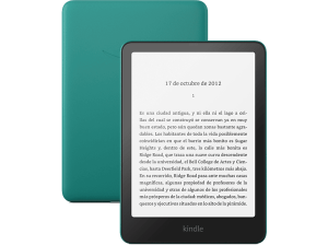 eBook - Amazon Kindle Paperwhite, 7", 16 GB, 300 ppi, Con publicidad, Sin reflejos, Autonomía de semanas, Verde Jade