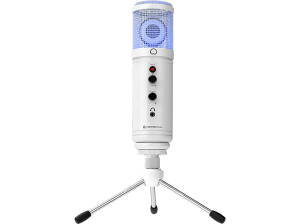 Micrófono - Newskill Kaliope Ivory, Con RGB, Gaming, Cardioide, Blanco