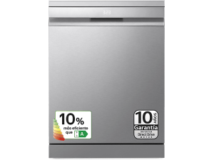 REACONDICIONADO Seminuevo Muy bueno Lavavajillas - LG DF587HVS, 10 servicios, programas, 60 cm, Lavado a vapor, Acero antihuellas