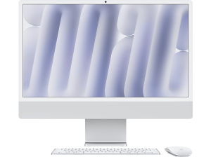 Apple iMac (2024) 24" Retina 4.5K, Chip M4, CPU de 8 núcleos, GPU 16GB RAM, 256 GB SSD, Gigabit Ethernet, Plata