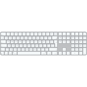Apple Magic Keyboard Met Touch Id Numeriek Toetsenblok Draadloos Toetsenbord Wit