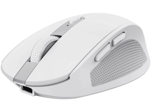 Ratón inalámbrico - Trust Ozaa Compact, Silencioso, 3200 ppp, Bluetooth, Blanco