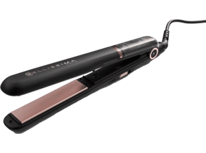 REACONDICIONADO Seminuevo Muy bueno Plancha de pelo - Bellissima B28 100, 230 °C, Revestimiento cerámica, Con vapor, C Negro y oro rosa