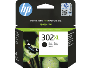 Cartucho de tinta - HP 302XL, Negro, F6U68AE