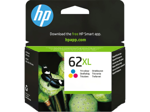 Cartucho de tinta - HP 62XL, Tricolor, C2P07AE
