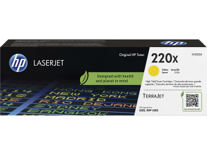 Tóner - HP LaserJet 220X Amarillo, Alto rendimiento, Hasta 5500 páginas, TerraJet, W2202X