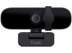 Webcam - Trust Tanor, 1920x1080, Micrófono, Negro