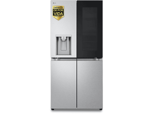 REACONDICIONADO Seminuevo Funcional Frigorífico americano - LG InstaView Door-In-Door™ GMG861MBAE, No Frost, 178.7 cm, 508 l, Acero antihuellas