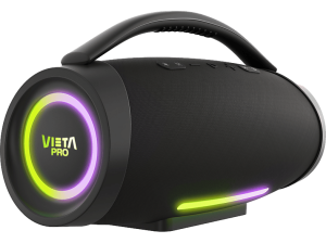 Altavoz inalámbrico - Vieta Thunder 2, 150 W, Bluetooth 5.3, 24 h autonomía, Resistencia al agua IPX6, Función True Wireless, Negro