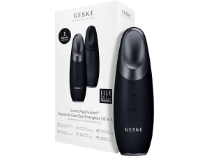 Rejuvenecedor facial - Geske Warm & Cool Eye Energizer 6 en 1, Reduce hinchazón alrededor ojos, IPX7, Negro