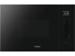 Microondas con grill integrable - Haier ID Series 4&2; H38FMWID4ID27N, 900W, 6 funciones, 20 l, Negro