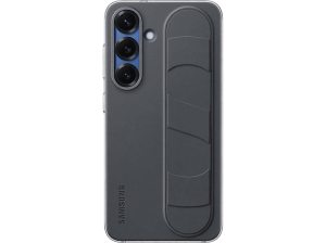 Funda móvil - Samsung Standing Grip con soporte, Para Galaxy S25, Negro